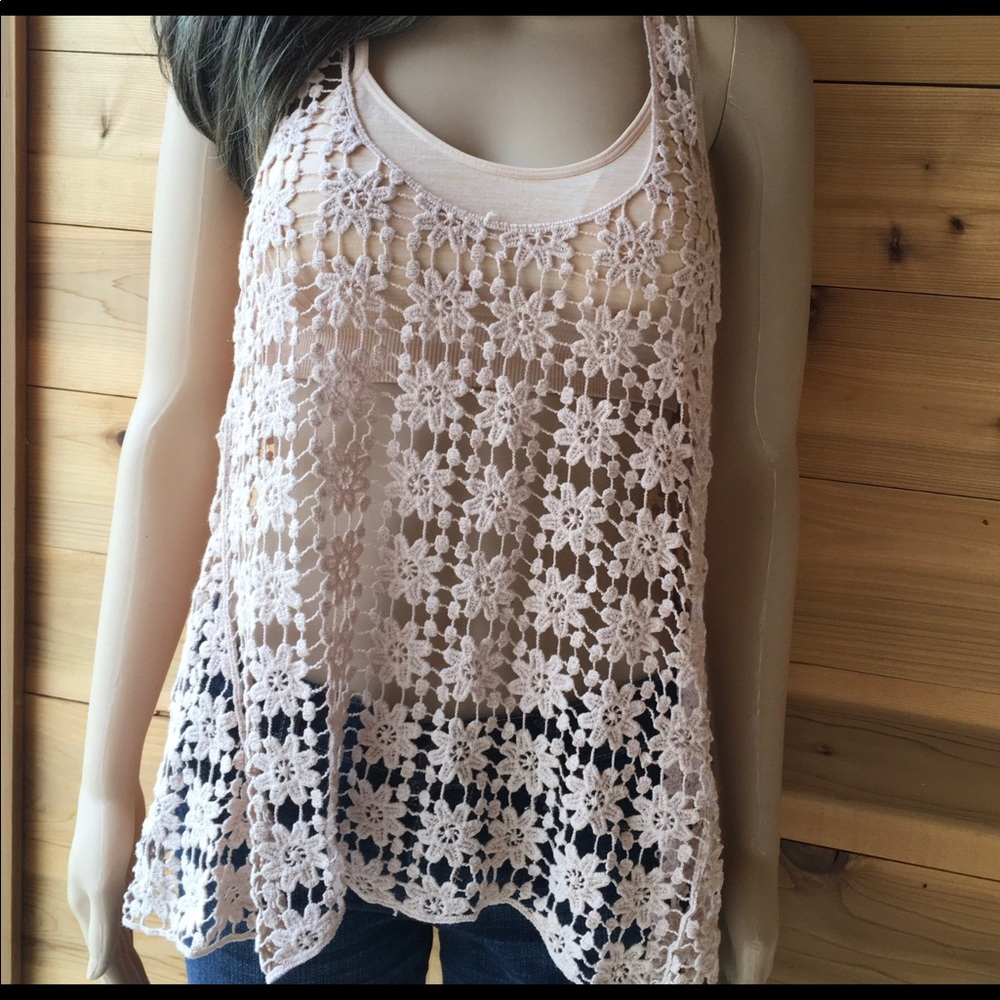 CROCHET FLOWERS TANK - Picture 2 of 8